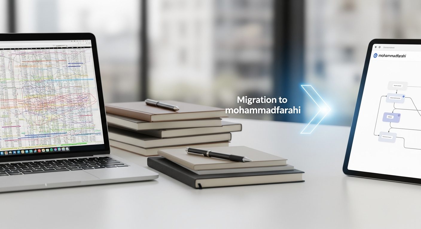 راهنمای جامع مهاجرت به mohammadfarahi: گذار استراتژیک از سیستم‌های دستی به مهندسی تصمیم